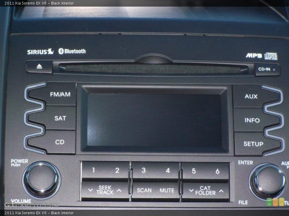 Black Interior Controls for the 2011 Kia Sorento EX V6 #38027062