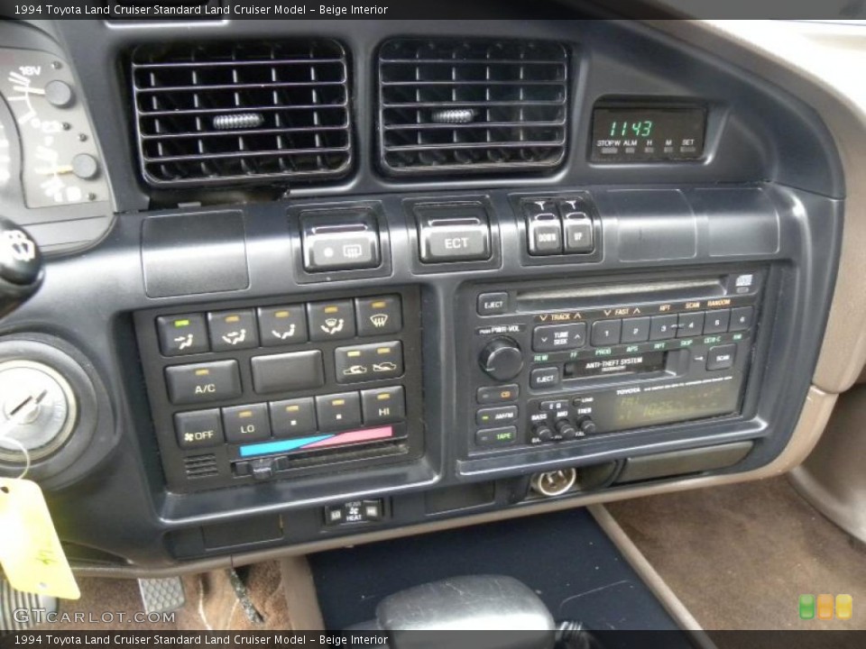 Beige Interior Controls for the 1994 Toyota Land Cruiser  #38027066