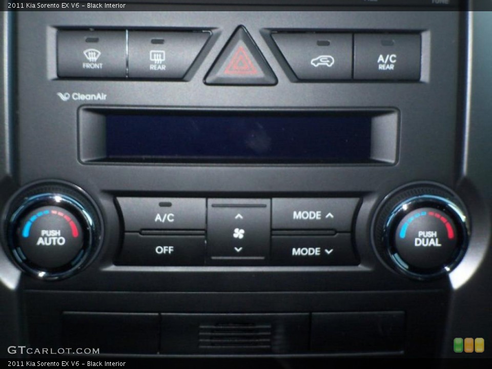 Black Interior Controls for the 2011 Kia Sorento EX V6 #38027080