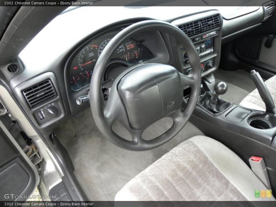 Ebony Black Interior Photo for the 2002 Chevrolet Camaro Coupe #38027210
