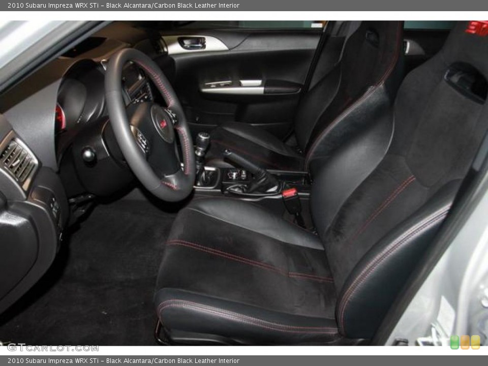 Black Alcantara/Carbon Black Leather Interior Photo for the 2010 Subaru Impreza WRX STi #38027814
