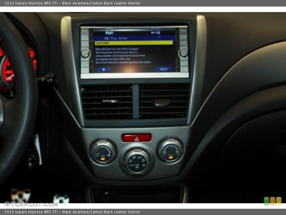 Black Alcantara/Carbon Black Leather Interior Controls for the 2010 Subaru Impreza WRX STi #38027946