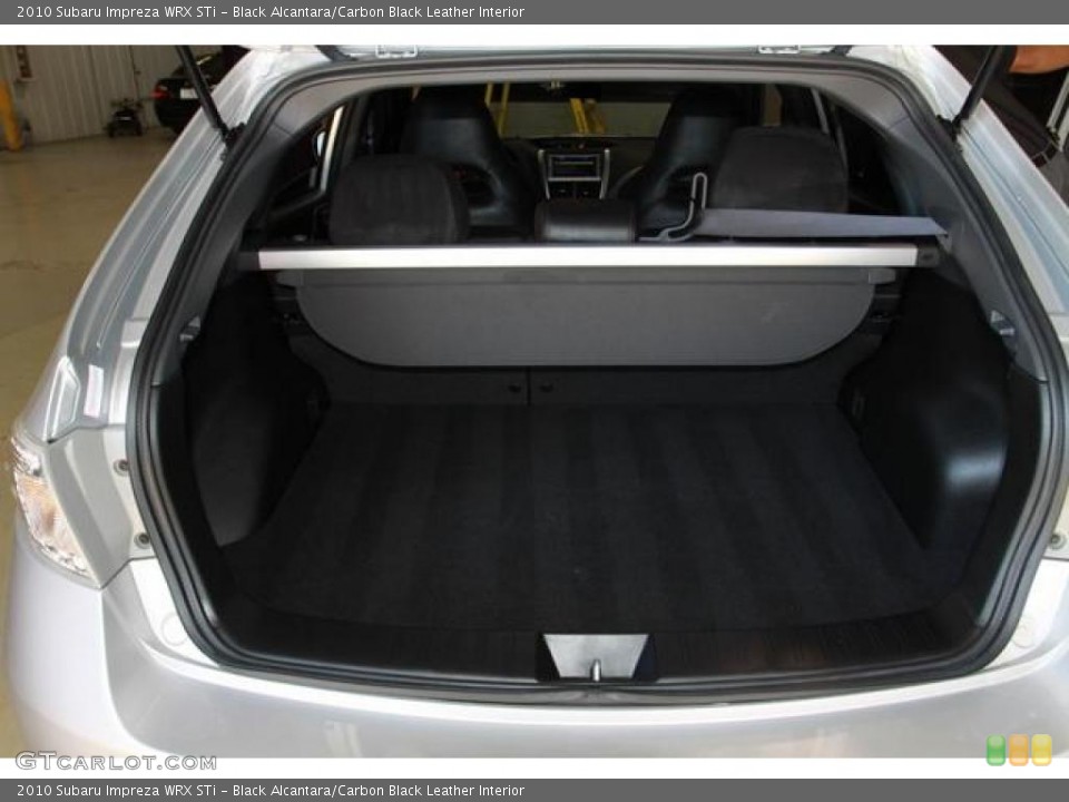 Black Alcantara/Carbon Black Leather Interior Trunk for the 2010 Subaru Impreza WRX STi #38027962