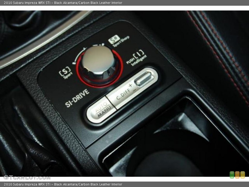Black Alcantara/Carbon Black Leather Interior Controls for the 2010 Subaru Impreza WRX STi #38028066