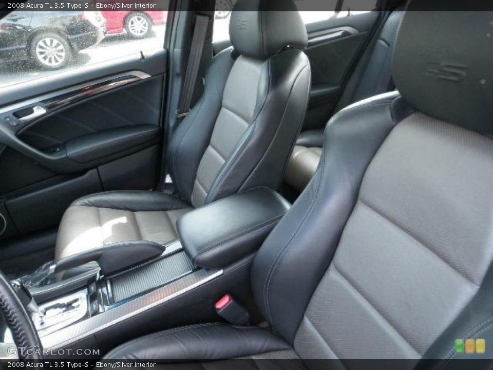 Ebony/Silver Interior Photo for the 2008 Acura TL 3.5 Type-S #38029770