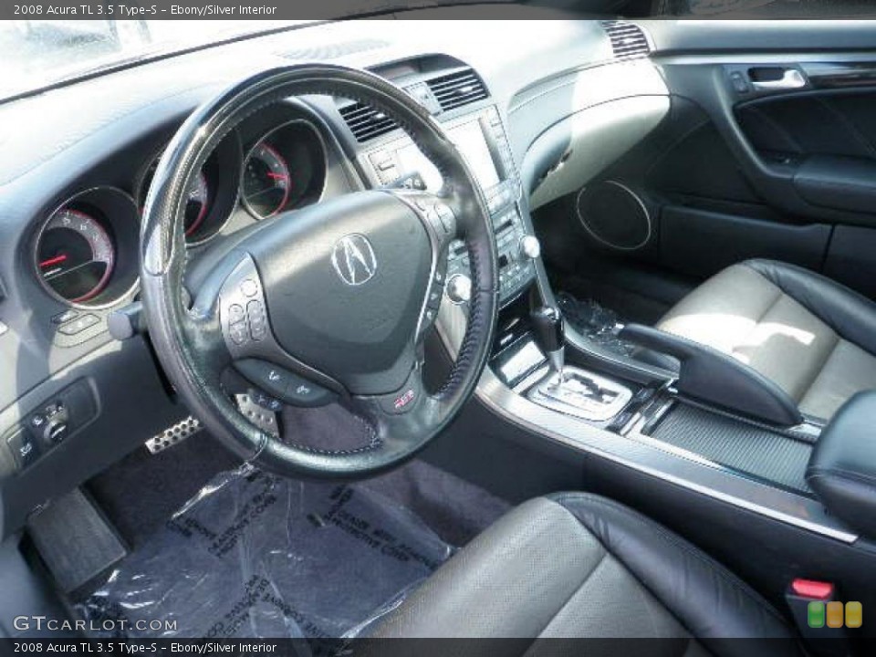 Ebony/Silver Interior Photo for the 2008 Acura TL 3.5 Type-S #38029786
