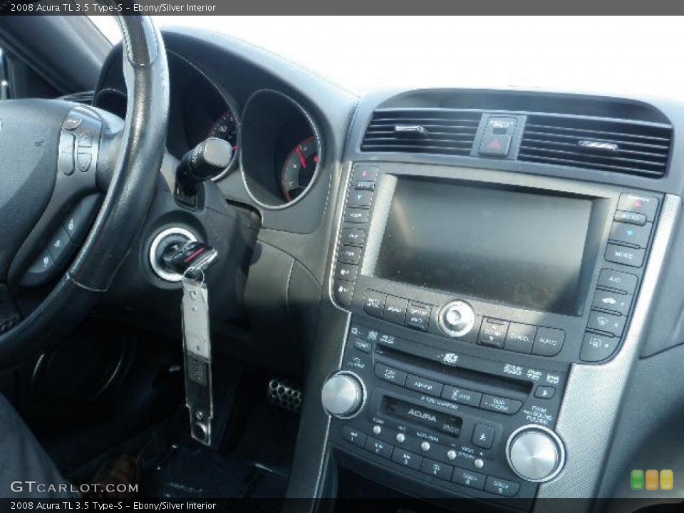 Ebony/Silver Interior Controls for the 2008 Acura TL 3.5 Type-S #38029870