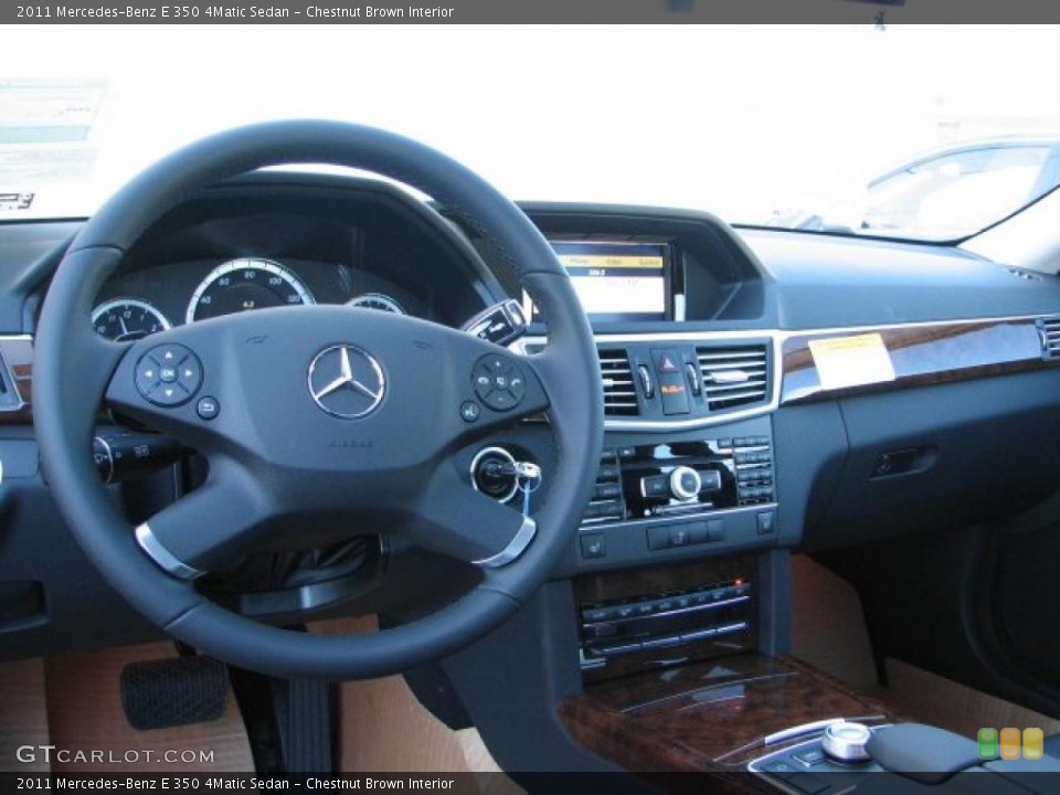Chestnut Brown Interior Photo for the 2011 Mercedes-Benz E 350 4Matic Sedan #38030315