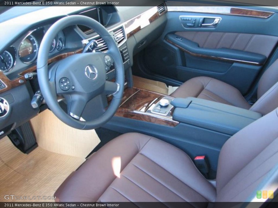 Chestnut Brown Interior Photo for the 2011 Mercedes-Benz E 350 4Matic Sedan #38030343