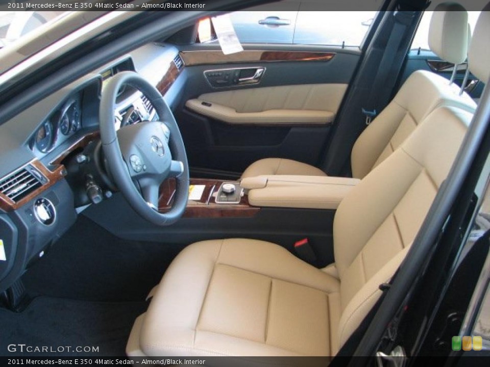 Almond/Black Interior Photo for the 2011 Mercedes-Benz E 350 4Matic Sedan #38030428