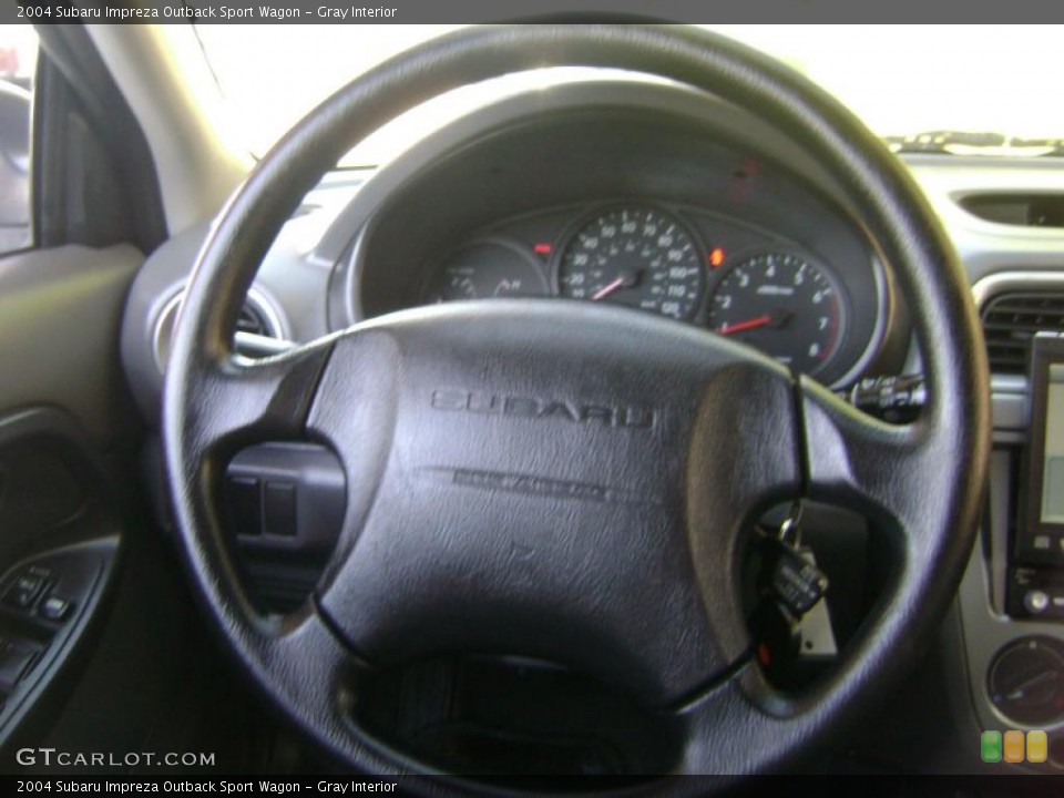 Gray Interior Steering Wheel for the 2004 Subaru Impreza Outback Sport Wagon #38034397