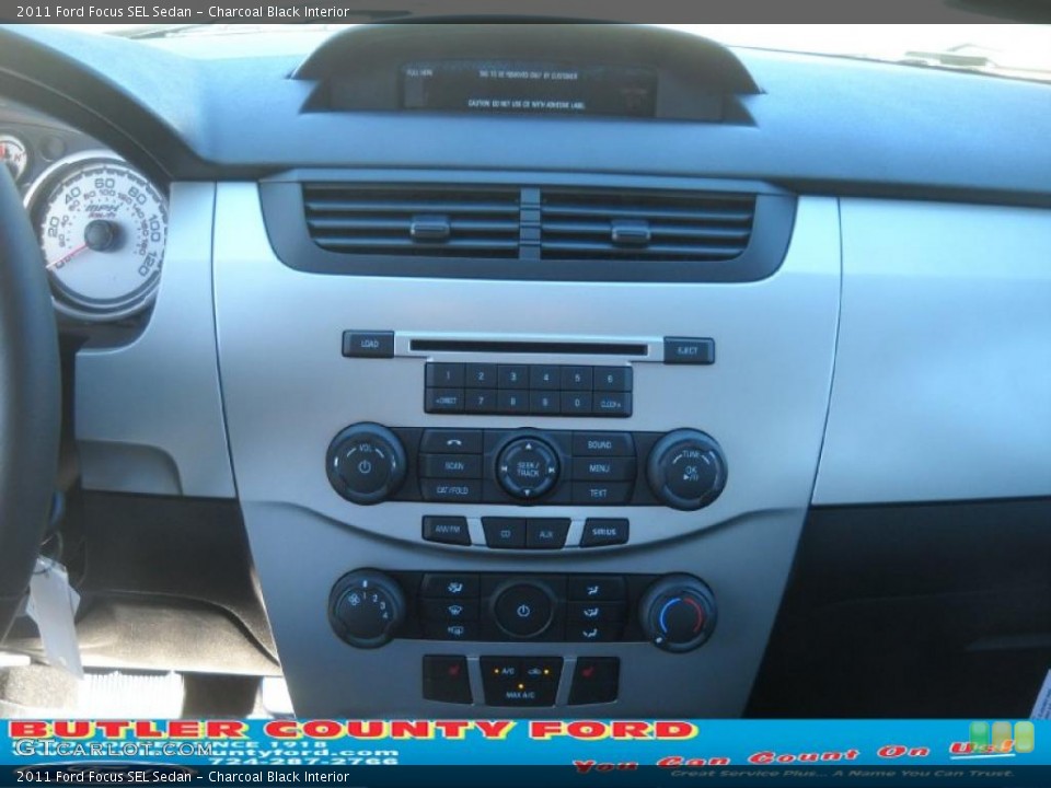 Charcoal Black Interior Controls for the 2011 Ford Focus SEL Sedan #38034489
