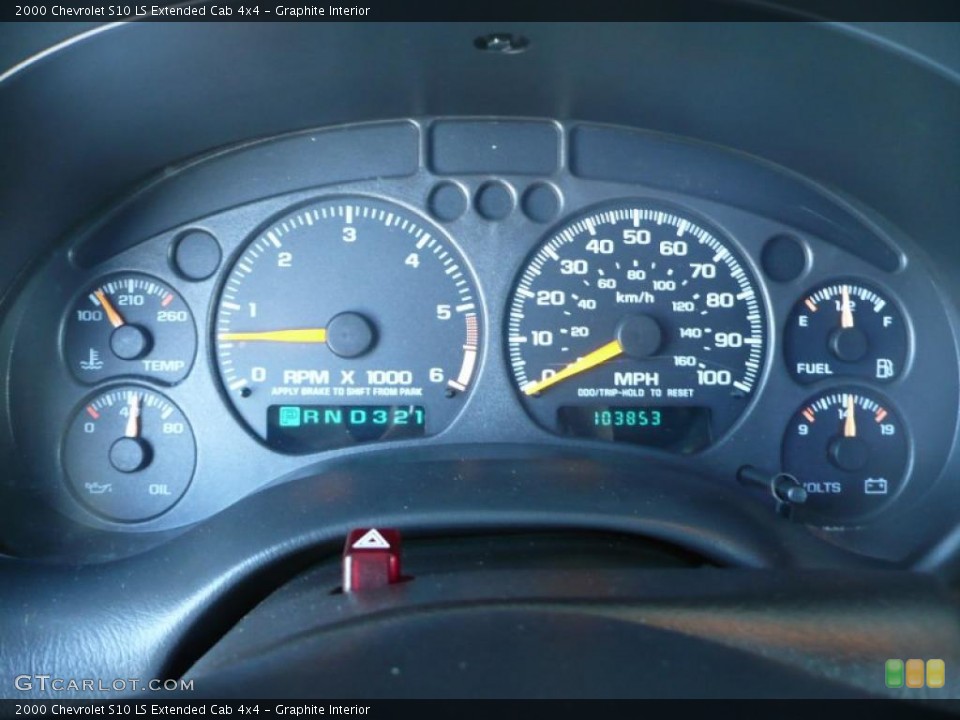 Graphite Interior Gauges for the 2000 Chevrolet S10 LS Extended Cab 4x4 #38034629