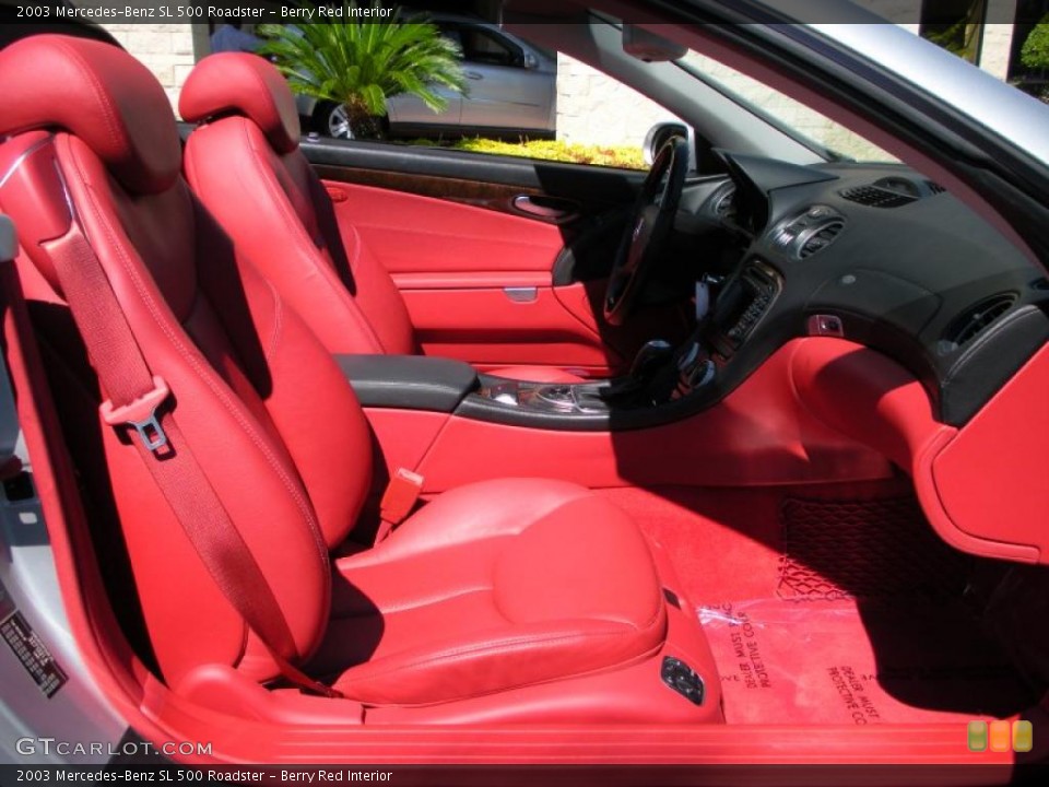 Berry Red Interior Photo for the 2003 Mercedes-Benz SL 500 Roadster #38034977