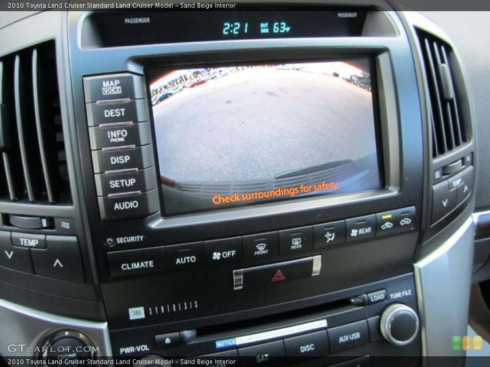 Sand Beige Interior Navigation for the 2010 Toyota Land Cruiser  #38035513