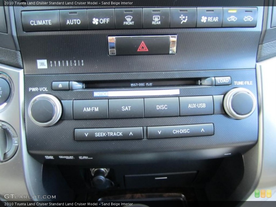 Sand Beige Interior Controls for the 2010 Toyota Land Cruiser  #38035525