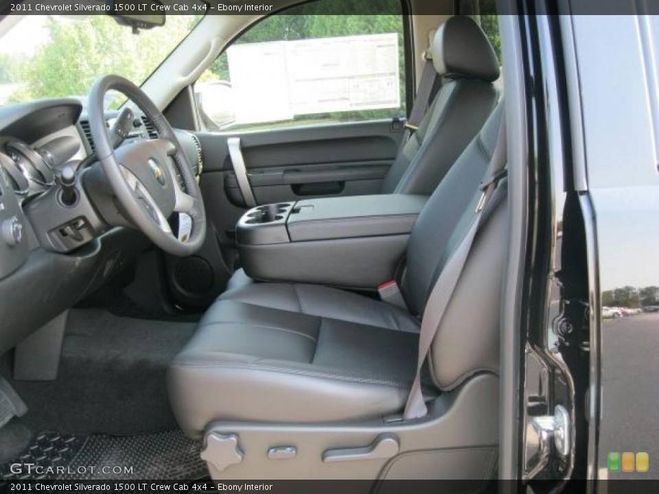 Ebony Interior Photo for the 2011 Chevrolet Silverado 1500 LT Crew Cab 4x4 #38039158