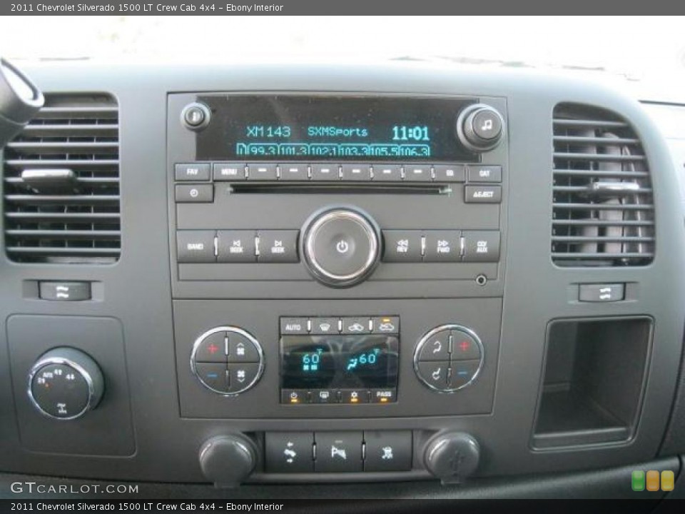 Ebony Interior Controls for the 2011 Chevrolet Silverado 1500 LT Crew Cab 4x4 #38039206