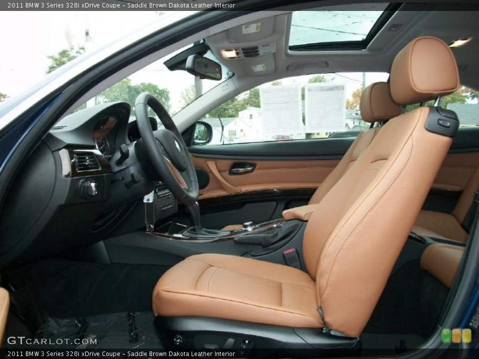 Saddle Brown Dakota Leather Interior Photo for the 2011 BMW 3 Series 328i xDrive Coupe #38040414