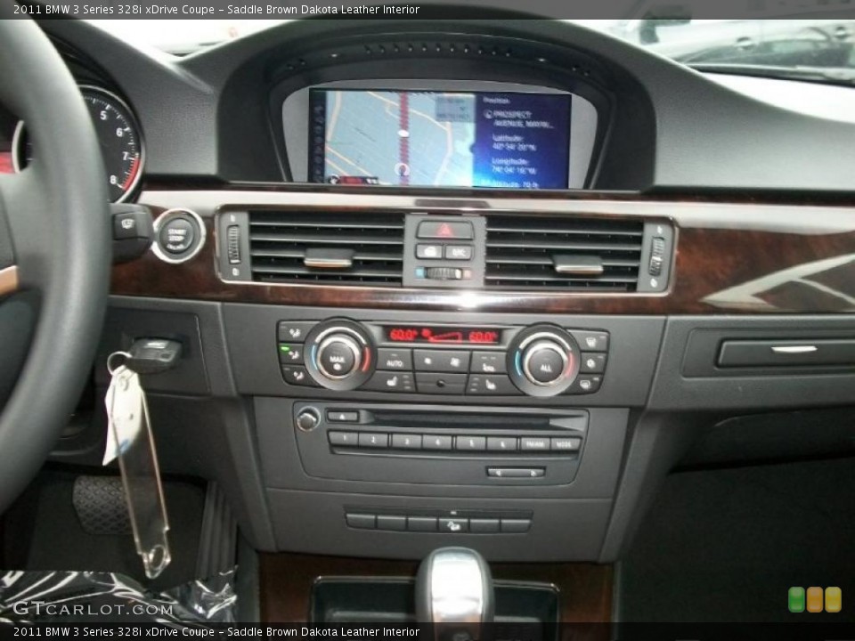 Saddle Brown Dakota Leather Interior Controls for the 2011 BMW 3 Series 328i xDrive Coupe #38040510