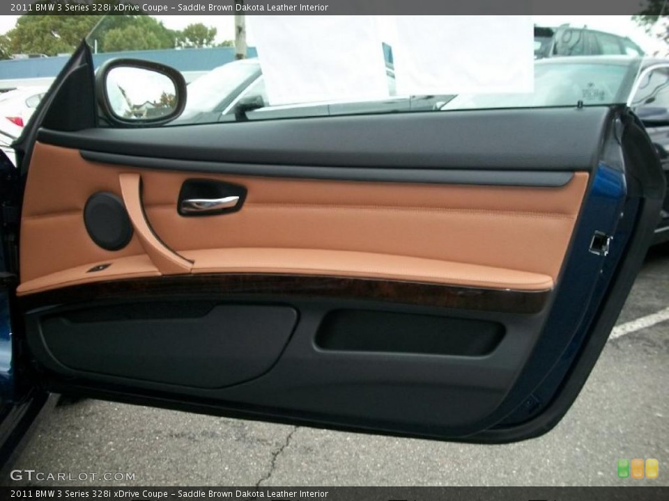 Saddle Brown Dakota Leather Interior Photo for the 2011 BMW 3 Series 328i xDrive Coupe #38040606