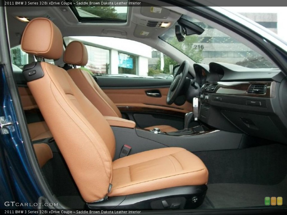 Saddle Brown Dakota Leather Interior Photo for the 2011 BMW 3 Series 328i xDrive Coupe #38040670