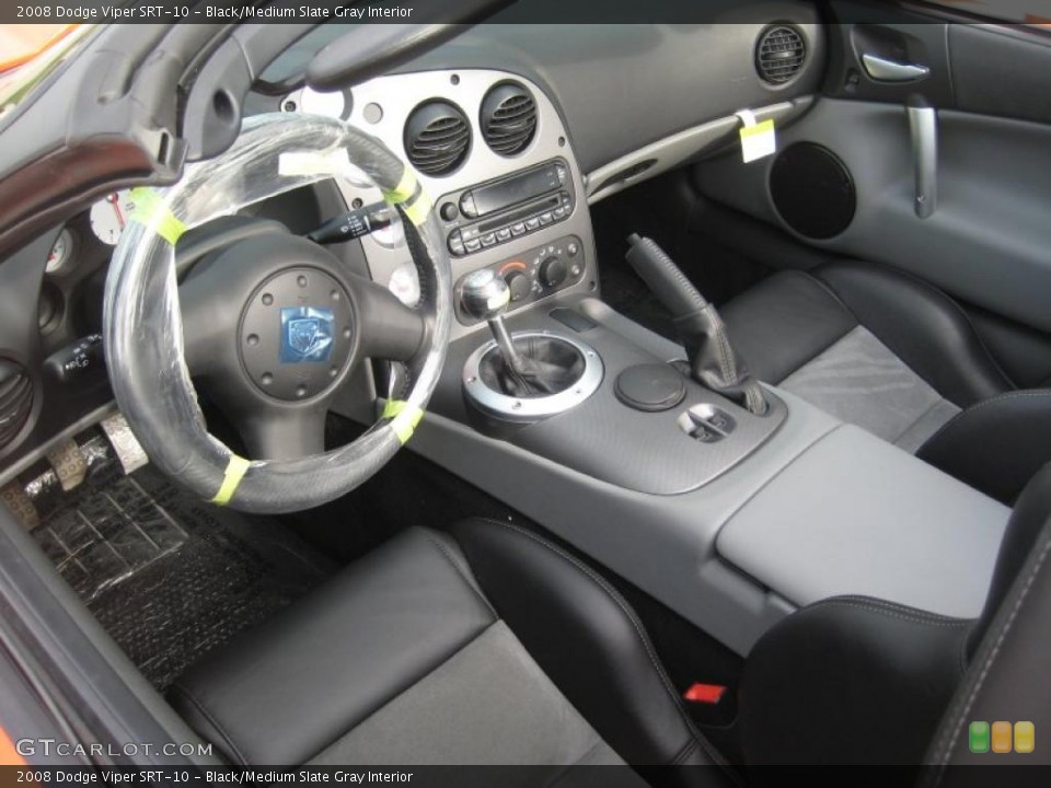 Black/Medium Slate Gray Interior Photo for the 2008 Dodge Viper SRT-10 #38041294