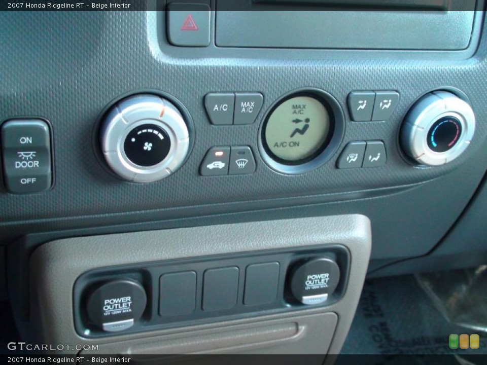 Beige Interior Controls for the 2007 Honda Ridgeline RT #38042070