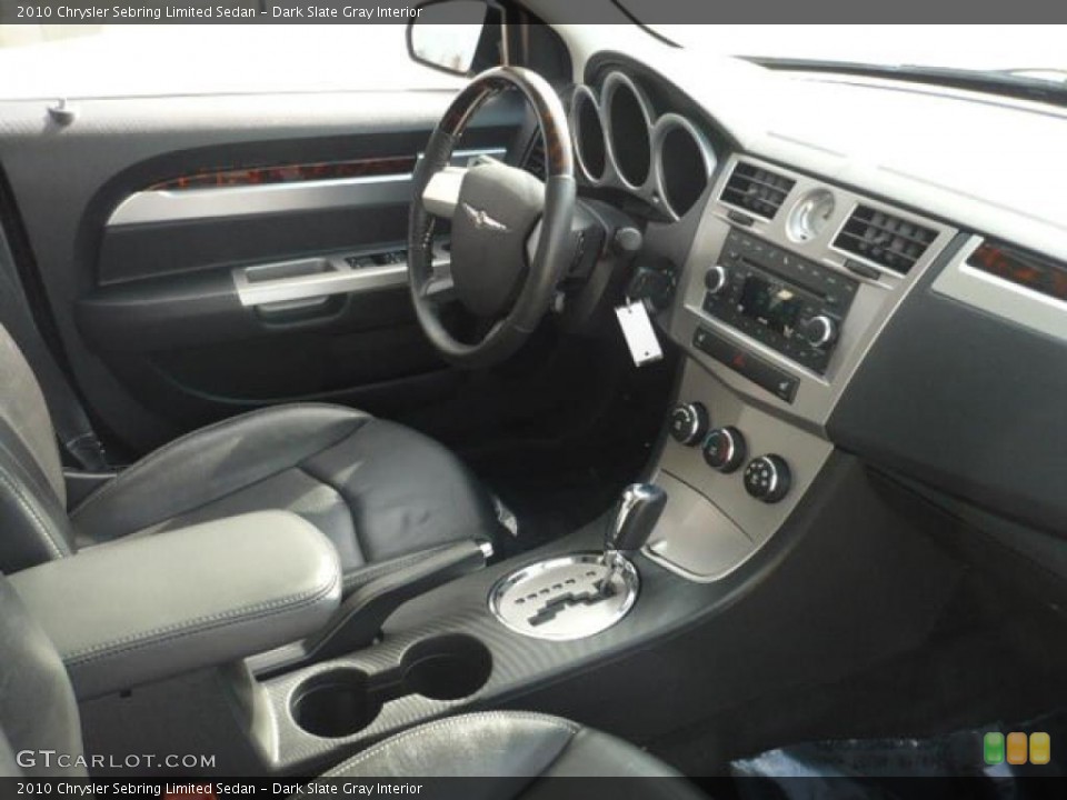 Dark Slate Gray Interior Photo for the 2010 Chrysler Sebring Limited Sedan #38042298
