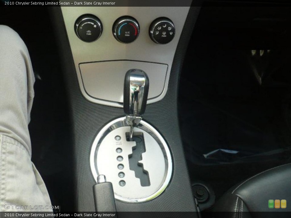 Dark Slate Gray Interior Transmission for the 2010 Chrysler Sebring Limited Sedan #38042366