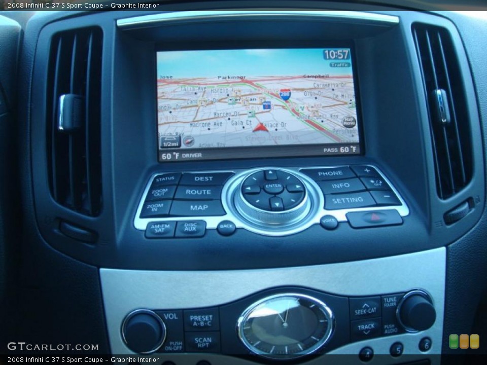 Graphite Interior Navigation for the 2008 Infiniti G 37 S Sport Coupe #38043114