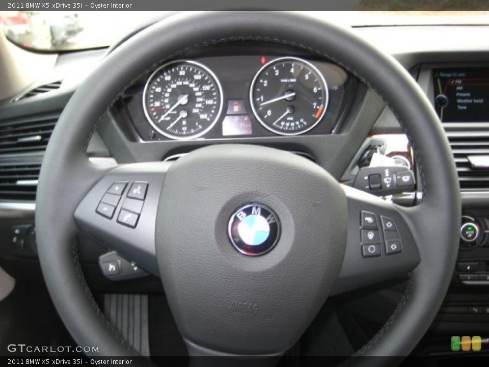 Oyster Interior Steering Wheel for the 2011 BMW X5 xDrive 35i #38043743