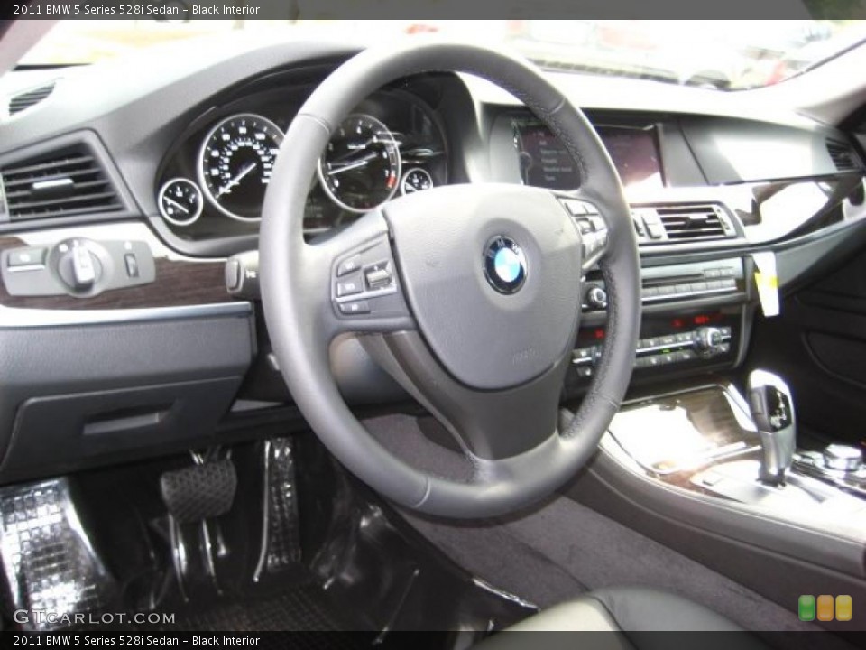 Black Interior Dashboard for the 2011 BMW 5 Series 528i Sedan #38043915