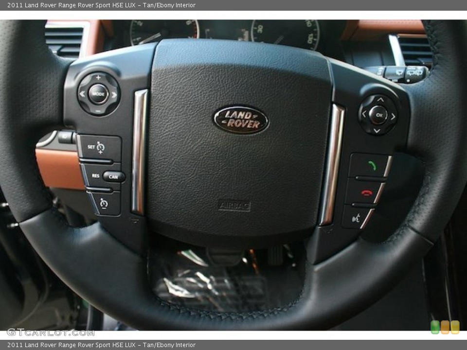 Tan/Ebony Interior Steering Wheel for the 2011 Land Rover Range Rover Sport HSE LUX #38043919