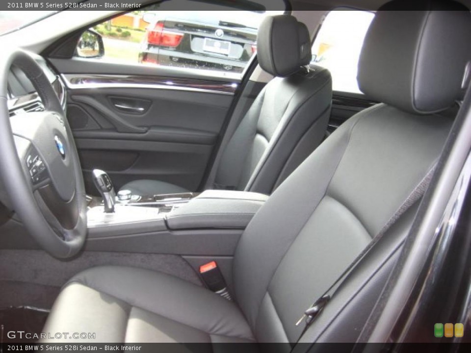 Black Interior Photo for the 2011 BMW 5 Series 528i Sedan #38043927