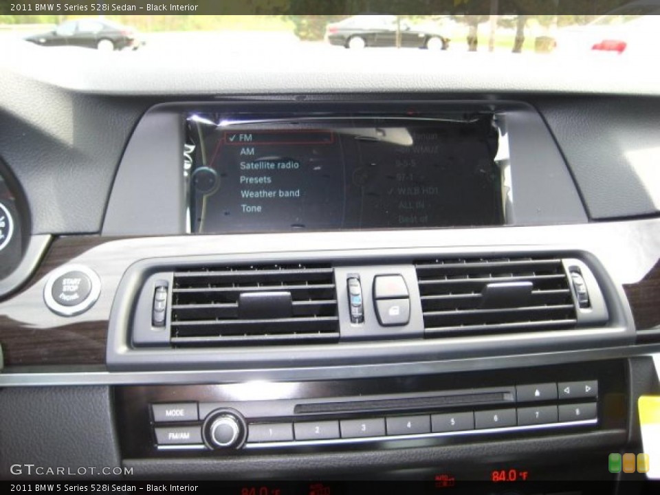 Black Interior Controls for the 2011 BMW 5 Series 528i Sedan #38043979