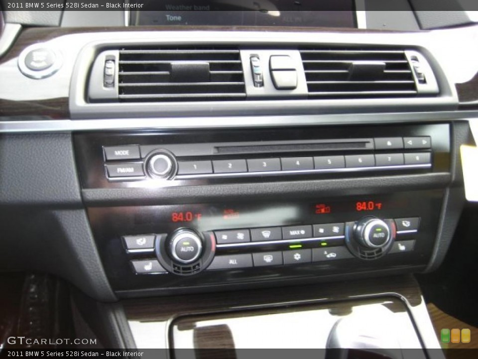 Black Interior Controls for the 2011 BMW 5 Series 528i Sedan #38043991