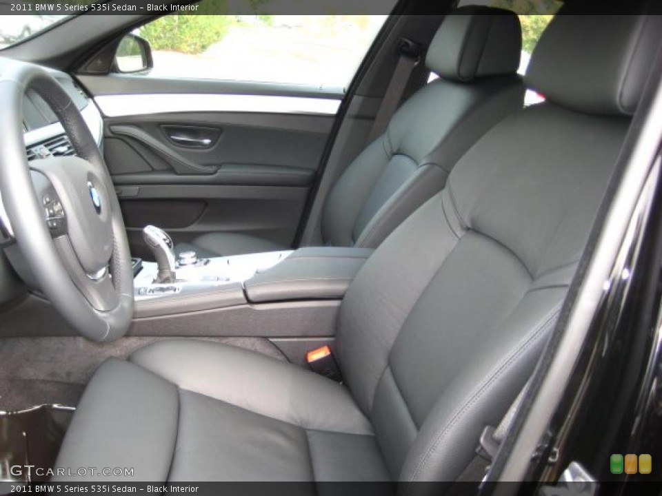 Black Interior Photo for the 2011 BMW 5 Series 535i Sedan #38044195