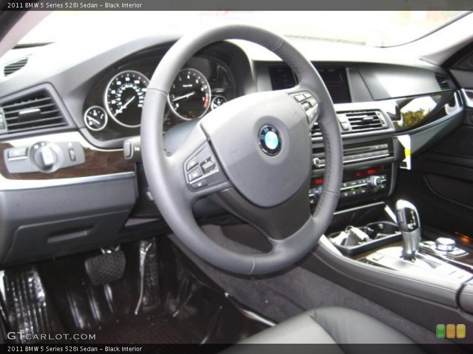 Black Interior Photo for the 2011 BMW 5 Series 528i Sedan #38044483