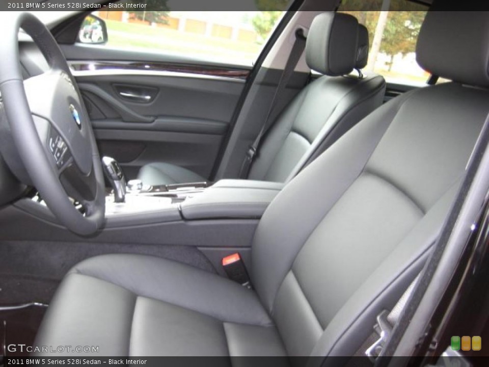 Black Interior Photo for the 2011 BMW 5 Series 528i Sedan #38044499