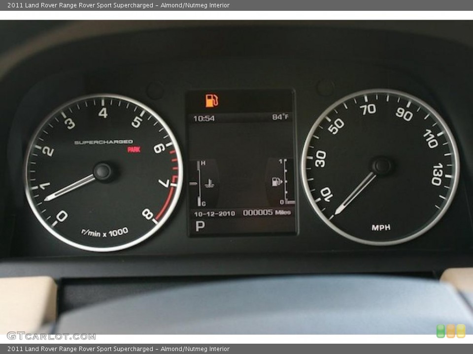 Almond/Nutmeg Interior Gauges for the 2011 Land Rover Range Rover Sport Supercharged #38044547