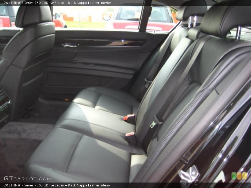 Black Nappa Leather Interior Photo for the 2011 BMW 7 Series 750Li xDrive Sedan #38045376