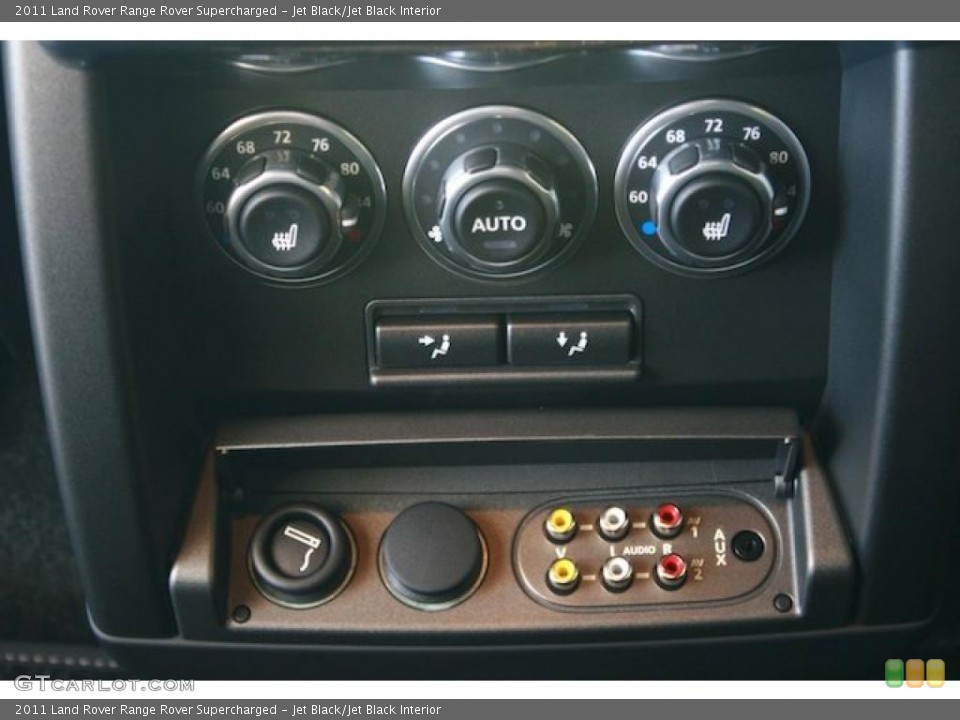 Jet Black/Jet Black Interior Controls for the 2011 Land Rover Range Rover Supercharged #38045944