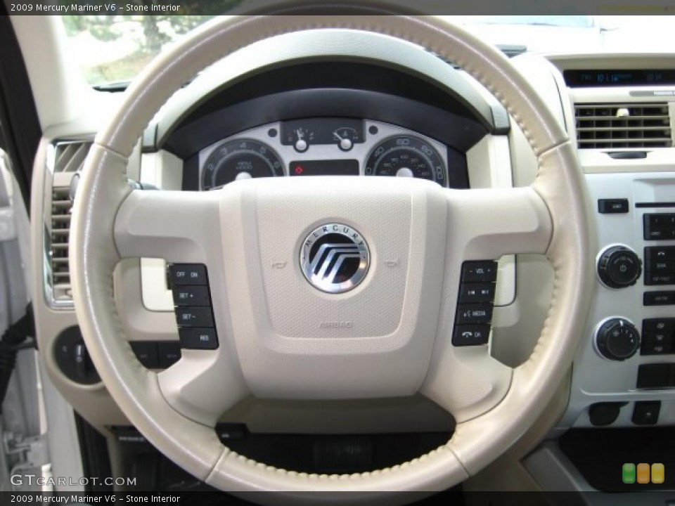 Stone Interior Steering Wheel for the 2009 Mercury Mariner V6 #38046228