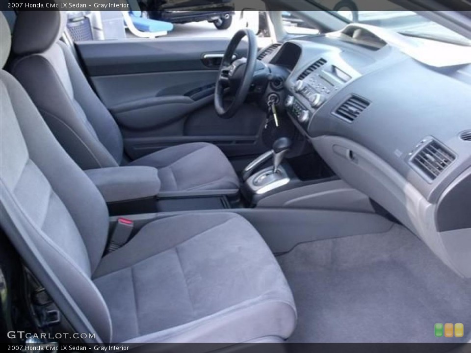 Gray Interior Photo for the 2007 Honda Civic LX Sedan #38046692