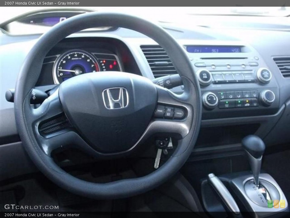 Gray Interior Dashboard for the 2007 Honda Civic LX Sedan #38046748
