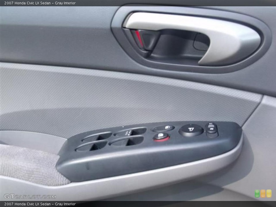 Gray Interior Controls for the 2007 Honda Civic LX Sedan #38046776