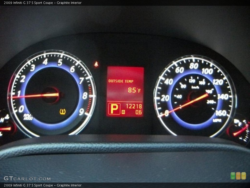 Graphite Interior Gauges for the 2009 Infiniti G 37 S Sport Coupe #38048860