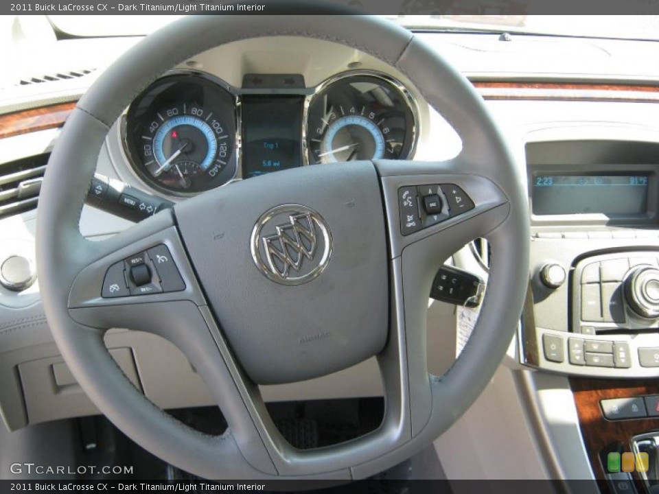 Dark Titanium/Light Titanium Interior Steering Wheel for the 2011 Buick LaCrosse CX #38053520