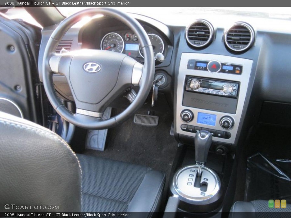 GT Black Leather/Black Sport Grip Interior Dashboard for the 2008 Hyundai Tiburon GT #38053662